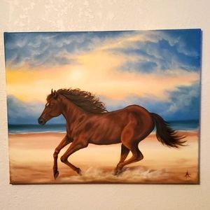 New, Origional Art Oil Painting!! 'The Runaway'